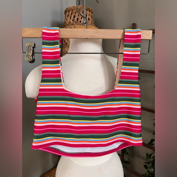 ▫️ALBION SUMMER STRIPE ALMOST CHEEKY BOTTOMS AND TOP BIKINI - Picture 6 of 14